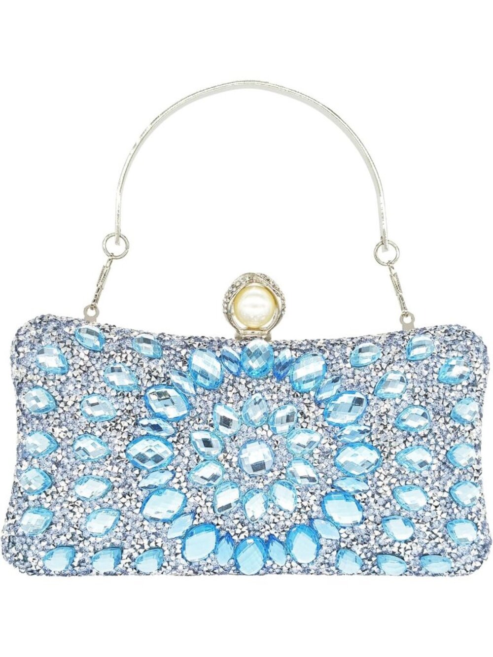 Sparkly Rhinestone Clutch Purse for Women | Elegant Evening Handbag
